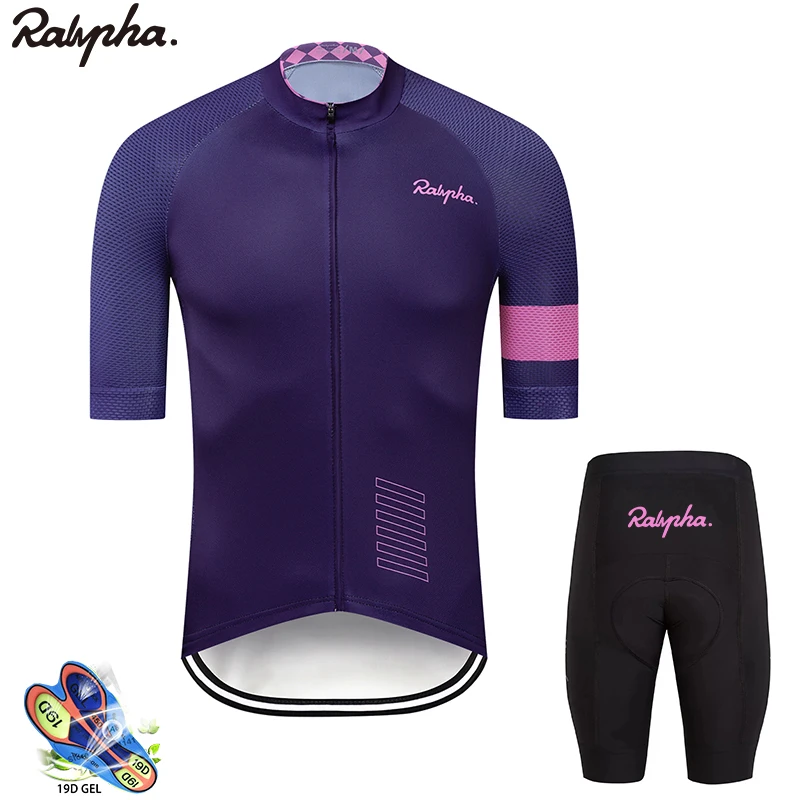 Raphaing Pro Team Велоспорт Джерси наборы одежда для велоспорта Ropa Ciclismo Hombre летняя гоночная велосипедная одежда велосипедная Униформа Новинка - Цвет: 13