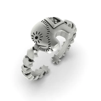 

Wholesale Lots Bulk Elephant Ring 925 Sterling Silver For Women Men Vintage Punk Rings Kpop Poison Pinky Adjustable Jewelry