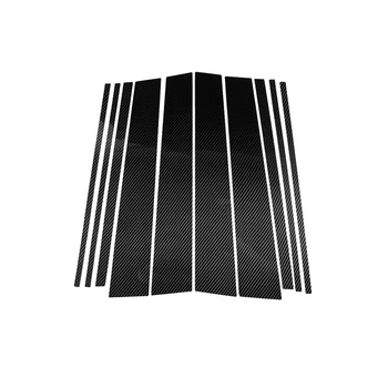 

Waterproof Window Pillar Trims 10pcs Black Exterior Accessories Sticker