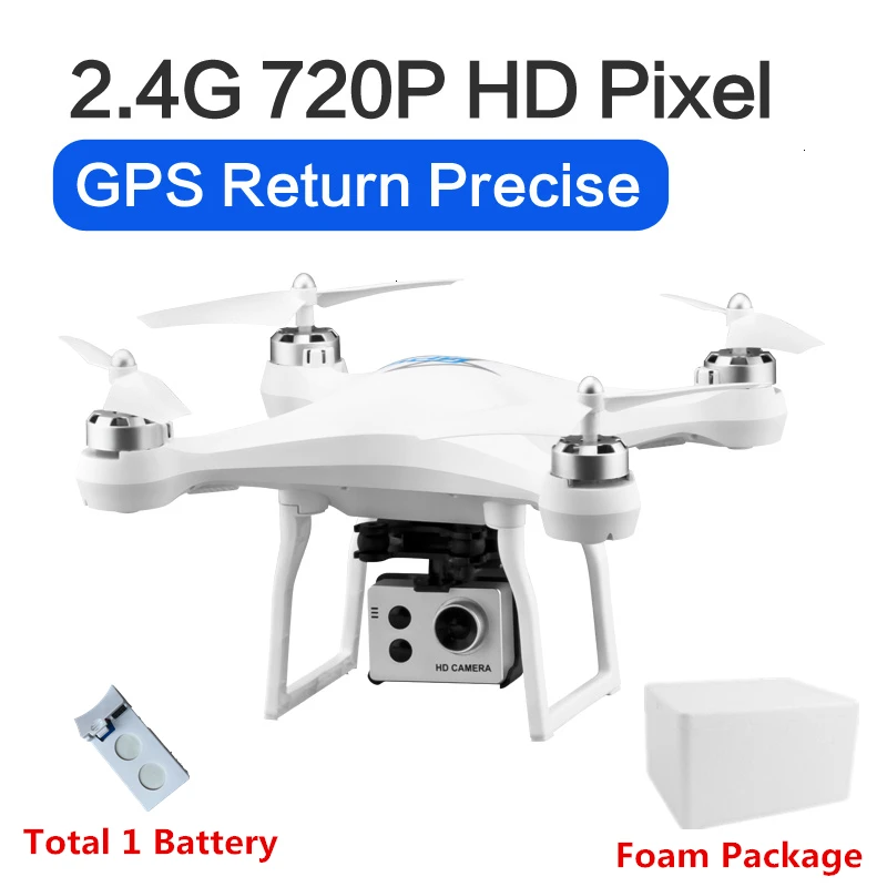 S2 Дрон с gps с 5G WiFi 1080P HD широкоугольная электронная камера gps Intellgent следующий Квадрокоптер Fly 18 mins игрушка VS F11 SG906 - Цвет: 720P-Foam Box-W1