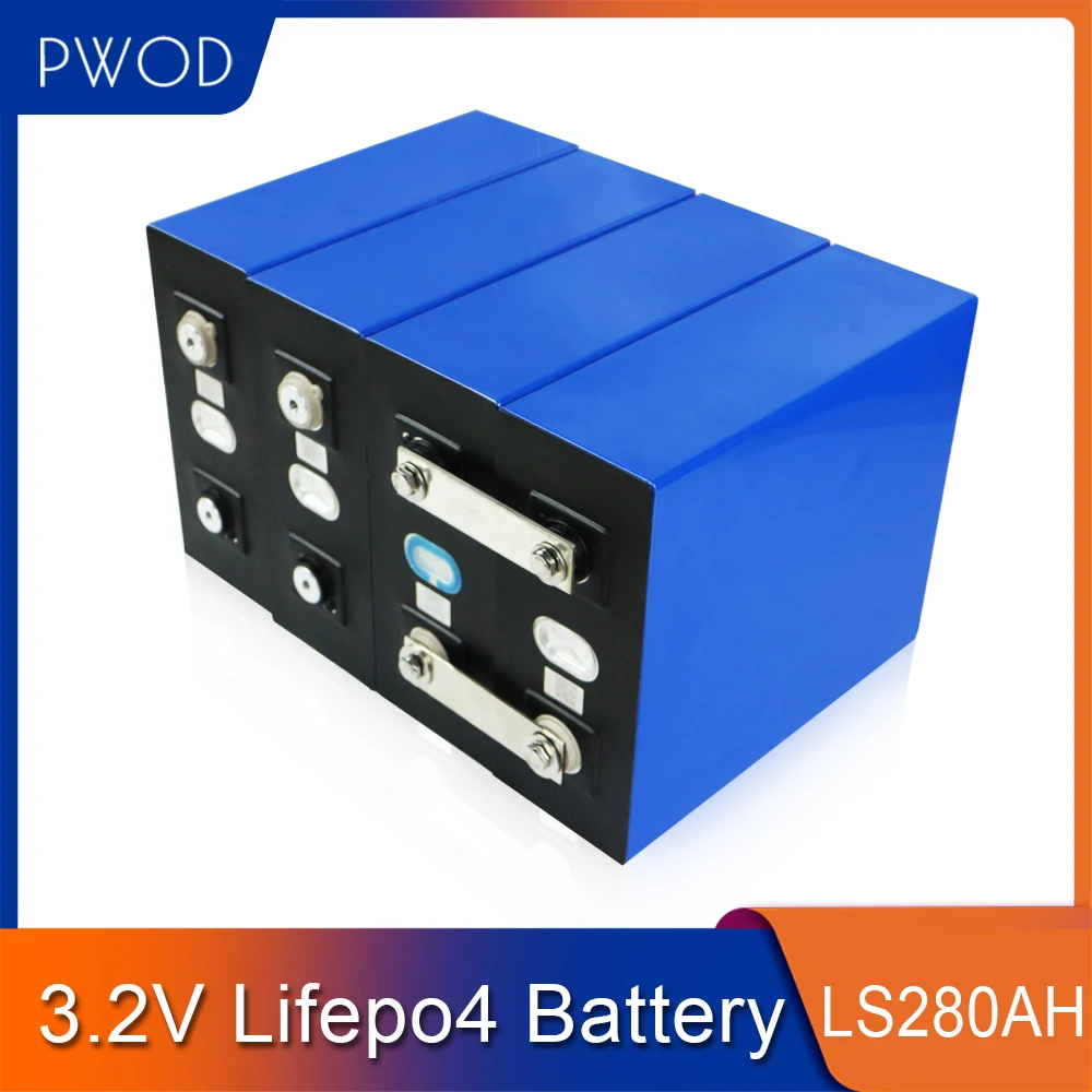 32 шт. 280Ah 3 2 V Lifepo4 призматическая батарея для 48V280AH 24V560Ah EV RV Солнечная система