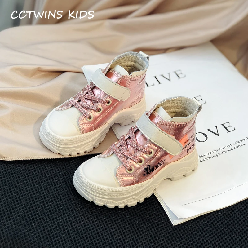 CCTWINS/детская обувь; коллекция года; модная Осенняя повседневная обувь с высоким берцем для девочек; дышащие спортивные кроссовки для мальчиков; детский кроссовок; FH2515