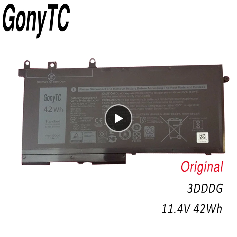 GONYTC New 3DDDG GJKNX GD1JP laptop battery for Dell Latitude 5280 5288 5480 5490 5495 5580 5590 5491 5591 5488 M3520 M3530 | Компьютеры и