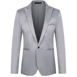 2021 Fashion Slim Leisure Suit Coat Male a Button Small Suit Male Color Pure Eight Colors 107-XO8
