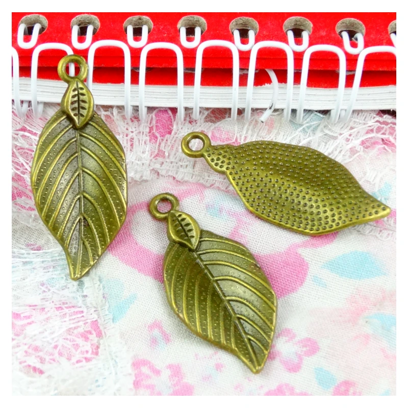 

30pcs 35.4*15MM Antique Bronze Plated Tree leaf Charms Zinc Alloy Charms Pendants DIY Jewelry Findings