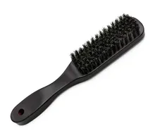 Wood Handle Boar Bristle Cleaning Brush Hairdressing Men Beard Brush Anti Static Barber Hair Styling Comb Shaving Tools Fashion