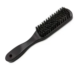 Wood Handle Boar Bristle Cleaning Brush Hairdressing Men Beard Brush Anti Static Barber Hair Styling Comb Shaving Tools Fashion