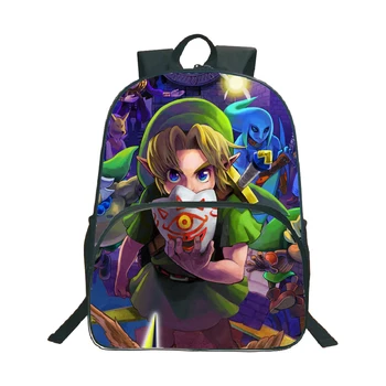 

High Quality The Legend of Zelda Backpack Students School Bags Daily Backpack for Teens Fashion Popular Pattern School Rucksack