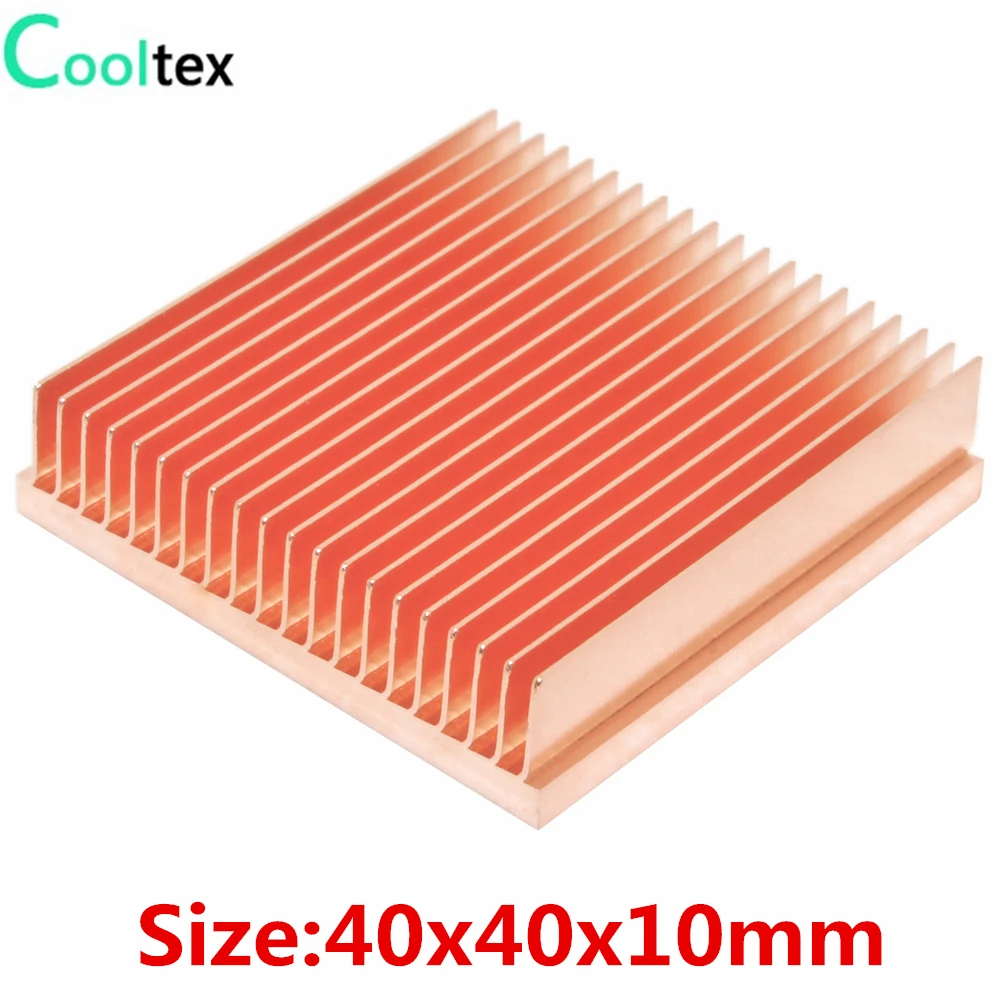 Dissipador de Cobre Puro para Chip Eletrônico Skiving Fin Dissipador de Calor Faça Você Mesmo Led ic Cooling Cooler Oferta Especial
