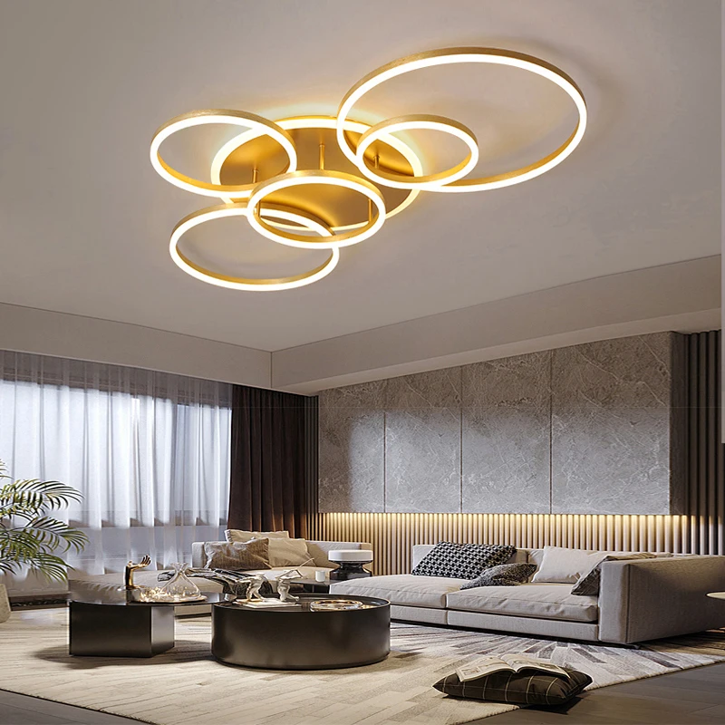 LED Chandelier Ceiling Chandelier Modern Dimmable For Living Study Room Bedroom Gold Black Indoor Lighting decoration Lamps