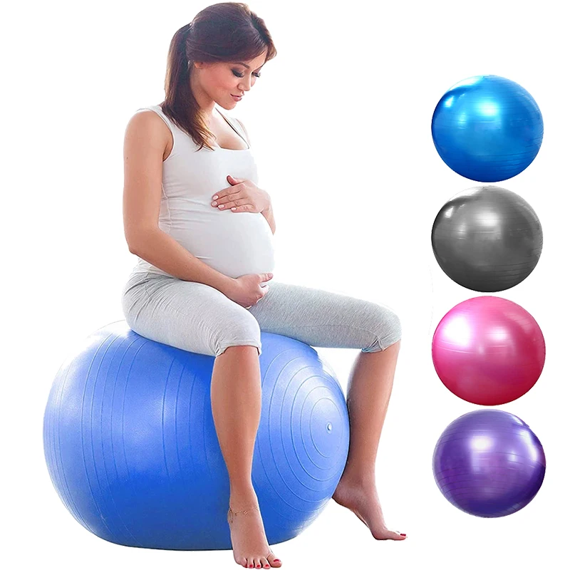 Sports Yoga Balls Bola Pilates Fitness Gym Balance Fitball Exercise Pilates Workout Massage Ball 45cm PVC Fitness Balls