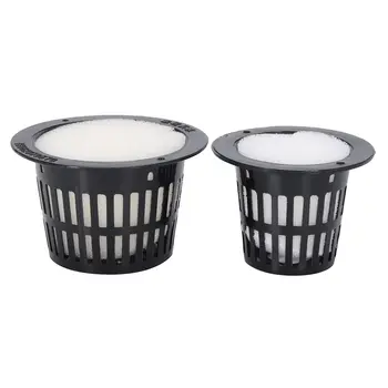 

New 10Pcs Mesh Pot Net Cup Basket Hydroponic System Garden Plant Grow Vegetable Cloning Foam Insert Seed Germinate Nursery Pots