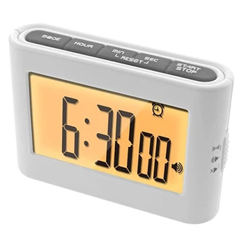

NEW-Multi Function Digital Timer Alarm Clock,HD Large Display Timer, Count Down/Up Stopwatch Vibration Timer,with Back Light
