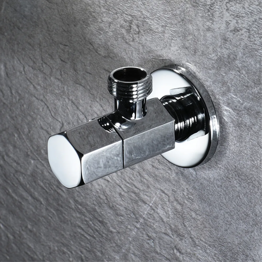 

Hideep Copper Chrome liu jiao fa One-in Angle Valve Extended Edition Angle Valve Manufacturers Direct Selling HIJF018