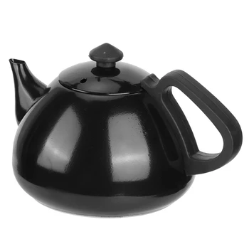 

1L Black Stainless Steel Teapot Tea Coffee Water Kettle with Anti-Scald Handle for Restaurant