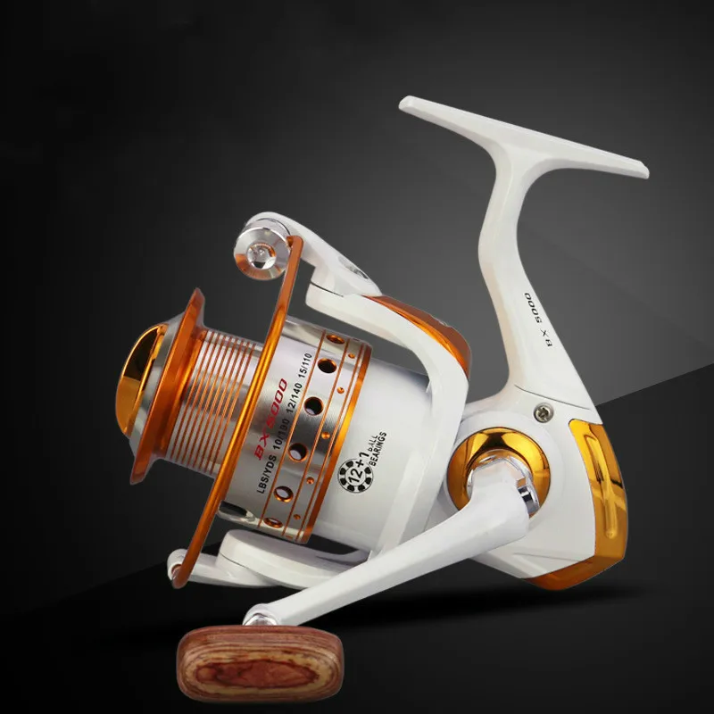 

2019 New 500-9000 Series Metal Rocker Reel 12+1 Shaft Reel Spinning Wheel Can Be Exchanged Around The Carp Fishing Reel