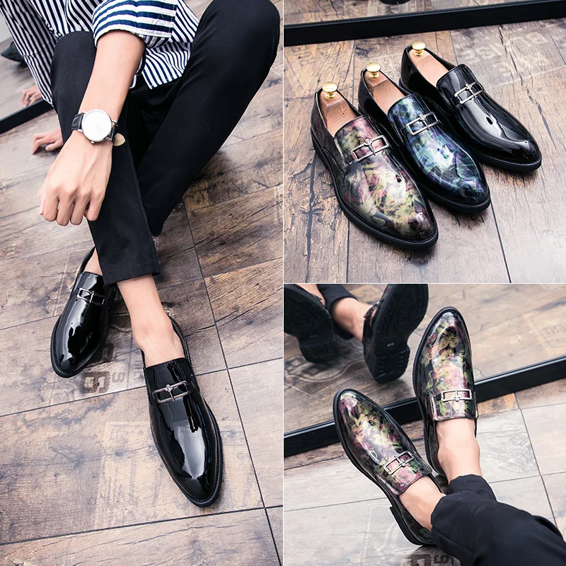 2020 Outdoor Fashion Men Genuine Leather loafers Shoes Slip On For Men Italian Leather Men Loafers Brand wedding flats Shoes