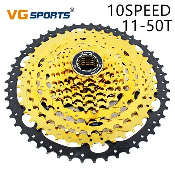 

VG Sports 10 Speed 11-50T MTB Cassette Mountain Bicycle Hollow Freewheel