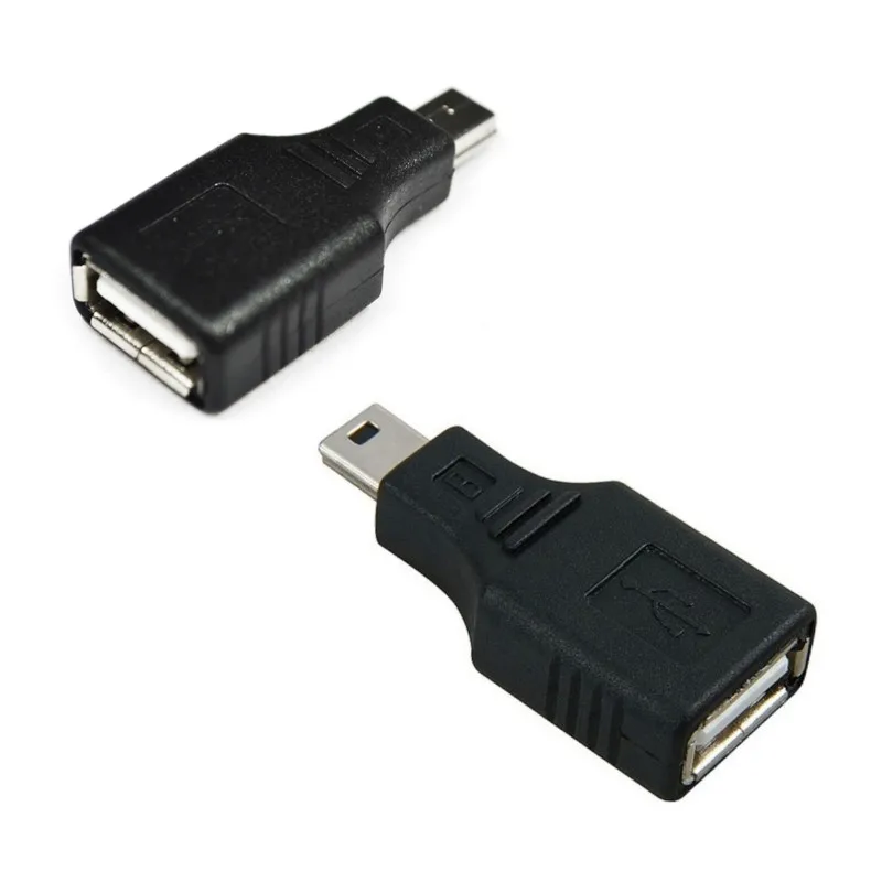 Адаптер OTG черный USB 2 0 A гнездо к Micro B 5 Pin Male mini адаптер 2019 Новый конвертеры для