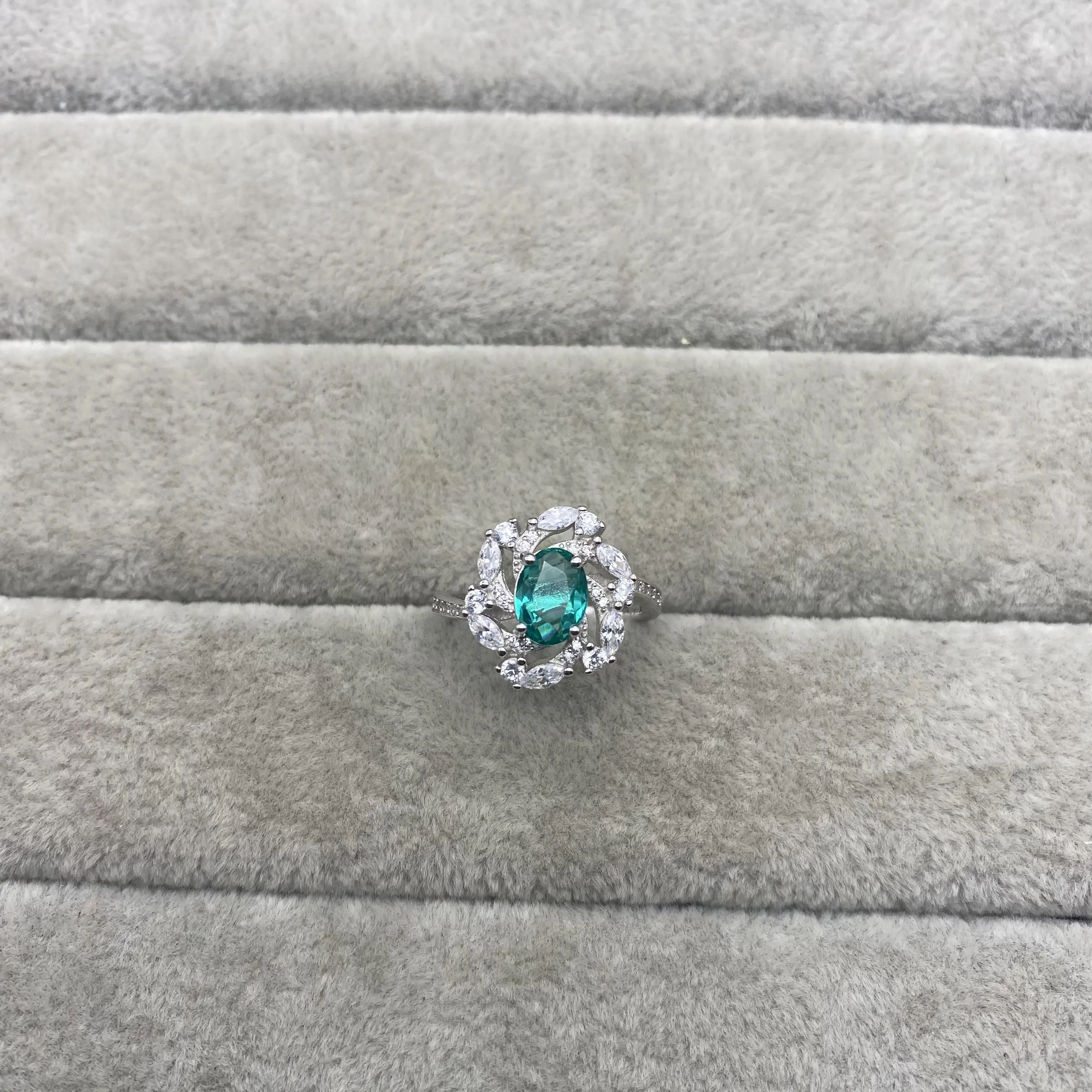 2021 new ring S925 sterling silver luxury diamond rose blue parstone elegant personalized wedding | Украшения и аксессуары