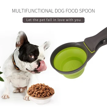 

Multifunctional Dog Pet Feeder Bowl Cup Dog Cat Food Bags Sealing Clipper Collapsible Feeding Bowl Measuring Spoon Scoop
