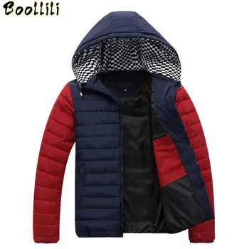 

2020 Big Size 4XL-8XL Mens Winter Jacket Hat Detachable Simple Hem Practical Parkas Ultralight High Quality Coats Thick Clothes