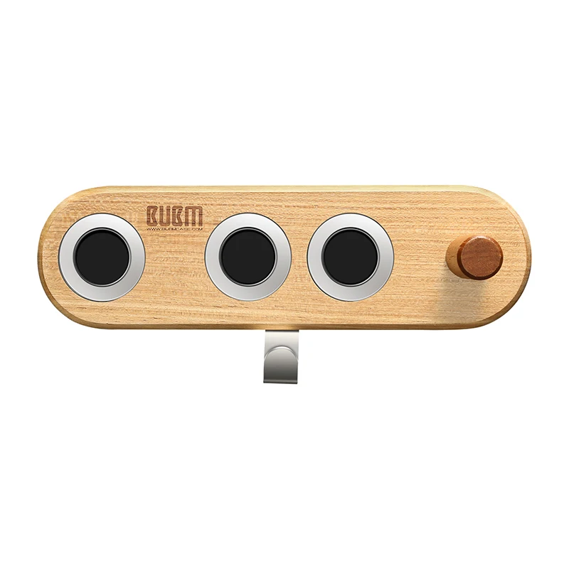 

FFYY-Bubm Teak Solid Wood Wall-Mounted Hair Dryer Stand Bracket For Supersonic Hair Dryer