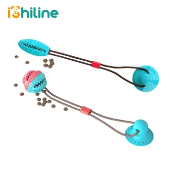 

Dog Suction cup Toy Golden Retriever Bite-Resistant Ball Pet Teddy Training Rubber Molar Dog Molar Rod Puppy Leakage Food Toy