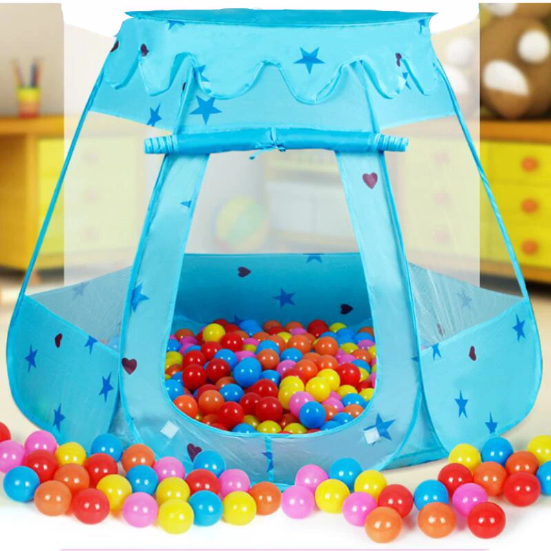 Детская палатка портативный домик Принцесса замок дети вигвам океан шар