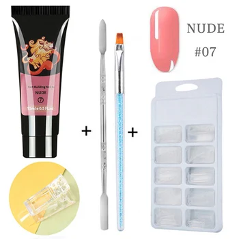 

New Quick Building UV Nail Poly Gel Kit Polish Nail Art Extension Acrylic Kits Quick Dry Accessories SCI88