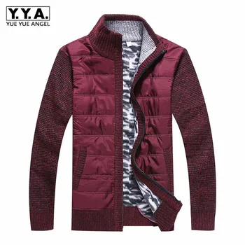 

2020 New Casual Cardigan Knitting Sweaters Men Winter Thicken Warm Outerwear High Street Solid Color Zipper Sweater Jacket M-3XL