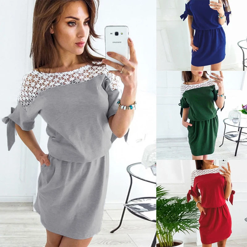 Женское ажурное кружевное пляжное платье модные вечерние платья Элегантные