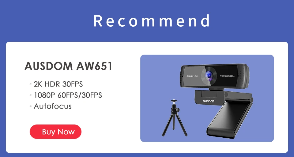 HD 1080P Webcam, PAPALOOK AF925 Autofocus Web Camera With Microphone 5-layer Glass Len, USB Plug Webcam For Computer Mac Laptop