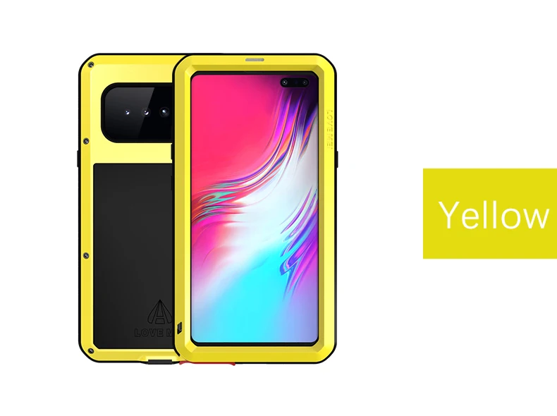 LOVE MEI для samsung Galaxy S10 5G Чехол ударопрочный грязеотталкивающий водостойкий металлический бронированный чехол для телефона для samsung Galaxy S10 5G