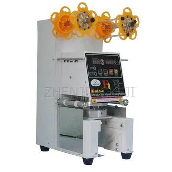

110V/220V Milk Tea Vacuum Packaging Machine Commercial Fruit Juice Yogurt Equipment Sealable Paper Cup PP Cup 90/95mm Caliber