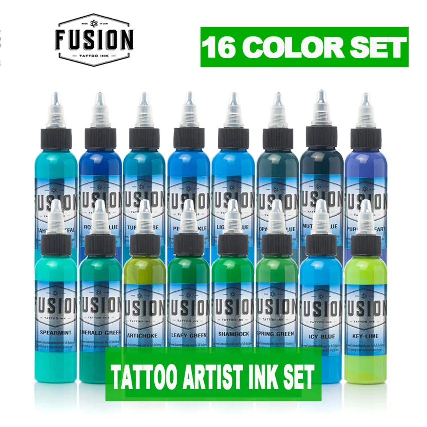 

16pcs Profession Tattoo Ink Set Permanent Tattoo Pigmentset For Body Tattoo Art Kit Paints For Tattoos Microblading Tattoo Ink P