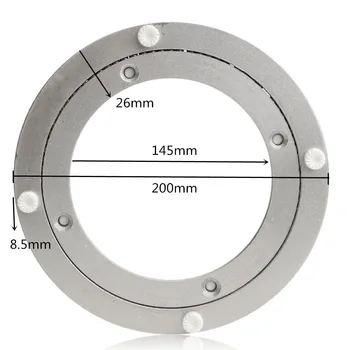 

20/14cm Heavy Aluminium Rotating Bearing Turntable Turn Table Round Swivel Plate for Cake Decorations Catering Services