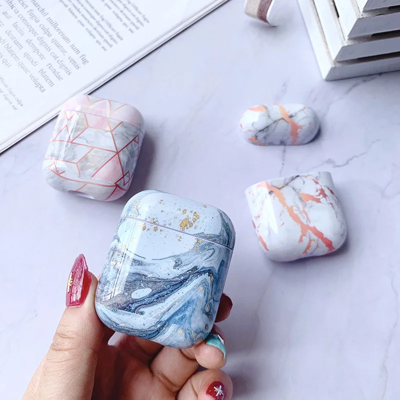 

Case For Original Apple Airpods Case Marble Cute Cover For Apple Airpods 12 Case Accessories Headphone Air Pods Case Box Coque