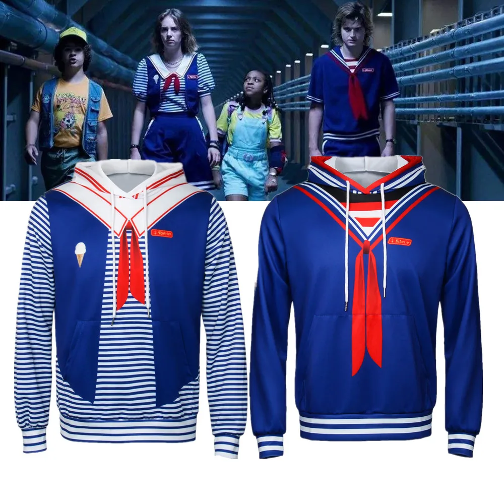 T-shirt Stranger Things Scoops Ahoy Robin Cosplay Costume Unisex - Anime  Hoodie Shop