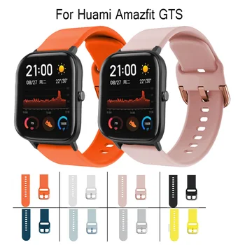 

Silicone Wrist Band for Huami Amazfit GTS GTR 42mm Bracelet 20mm Strap for Huami Amazfit Bip BIT Youth Wearable Watch Band
