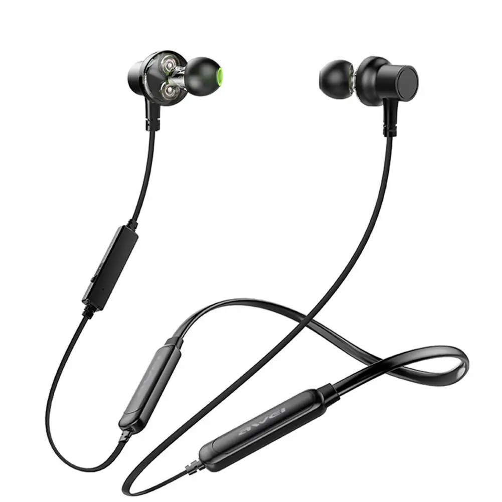 AWE G20BL bluetooth наушники с микрофоном двойной драйвер шум Отмена гарнитура 3D стерео магнитные наушники беспроводные наушники