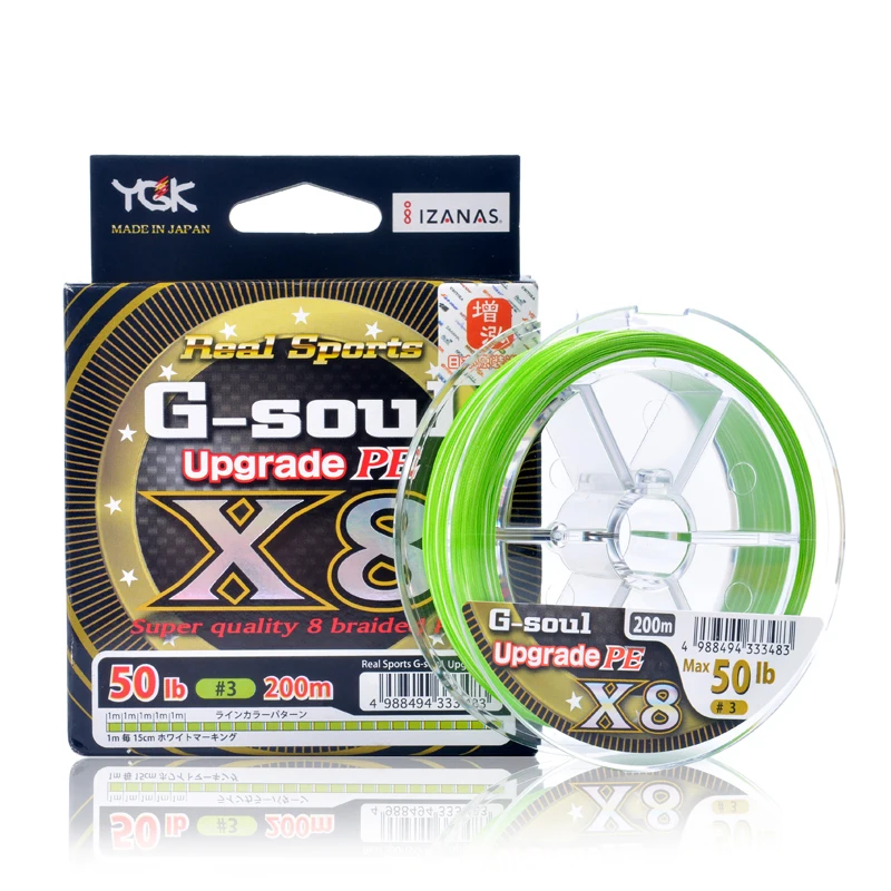 YGK G-SOUL X8 Upgrade PE 8 oplot Multifilament PE linia wędkarska 150M 200M PE linia japonia importowane towary wysokiej jakości