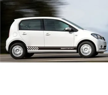 

For 1Set/2Pcs Seat Ibiza Leon Ateca Racing Stripes Decal Vinyl Sticker,Graphics