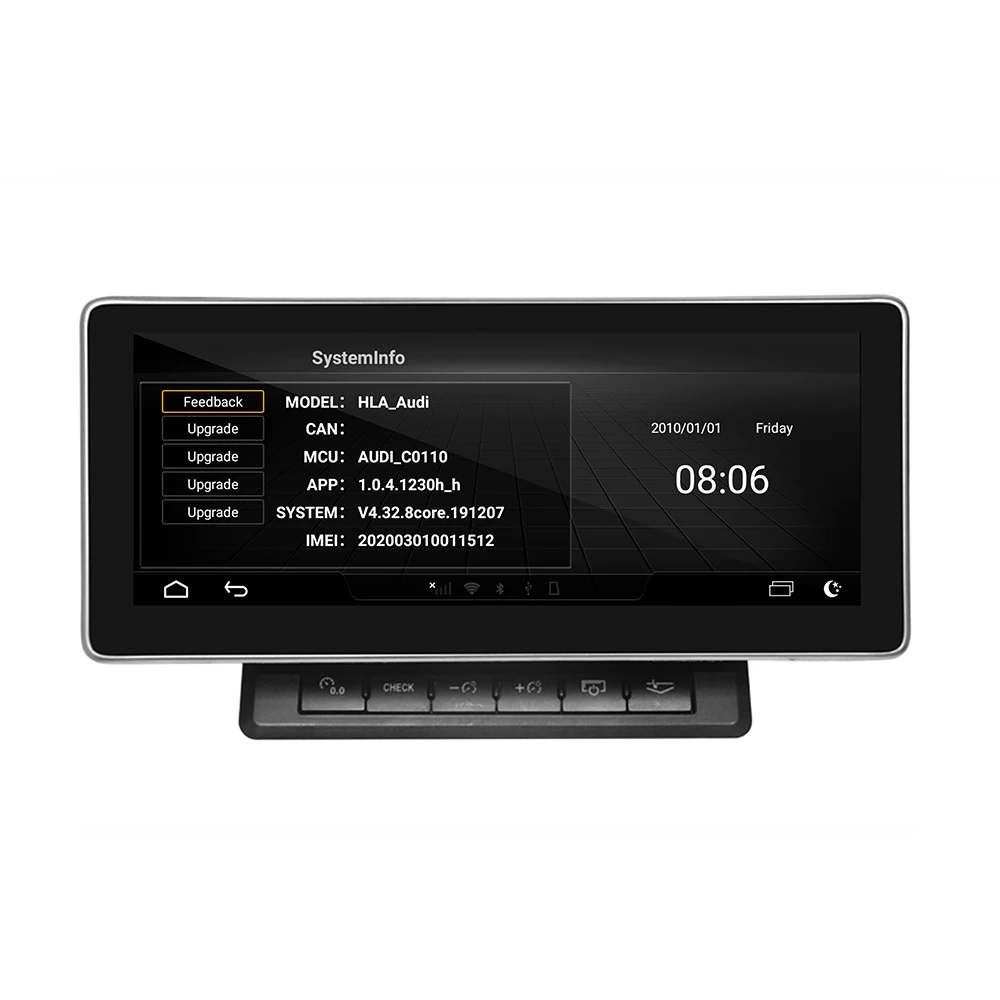 Android 10 Car Multimedia DVD Stereo Radio Player GPS Navigation Carplay Auto for Audi A6(2005-2009) 2G System