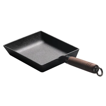 

Japanese Style Heat Resistant Omelette Mini Non Stick Frying Pan Cast Iron Tamagoyaki Kitchen Thickened No Coating Rectangle