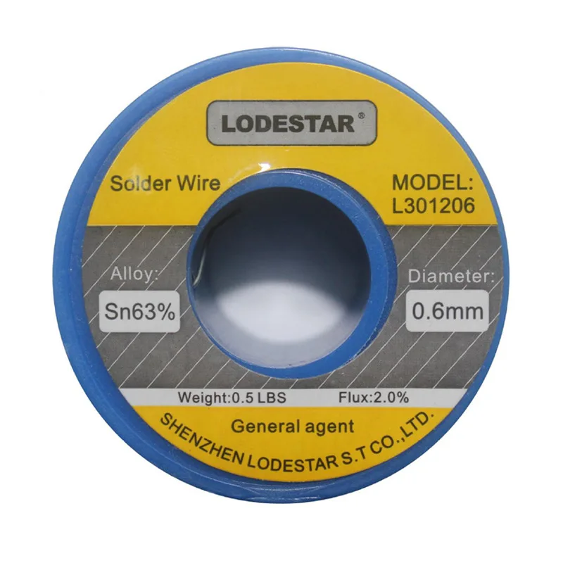 

Shenzhen Leda L301206 Tin 63% Solder Wire 200g 0.6 Tin Wire with Rosin