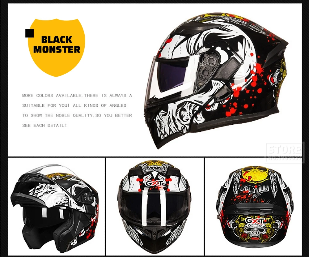 GXT мотоциклетный шлем флип-ап шлем для мотокросса Capacete da Motocicleta мотошлем шлем Doublel объектив гоночный шлем для верховой езды