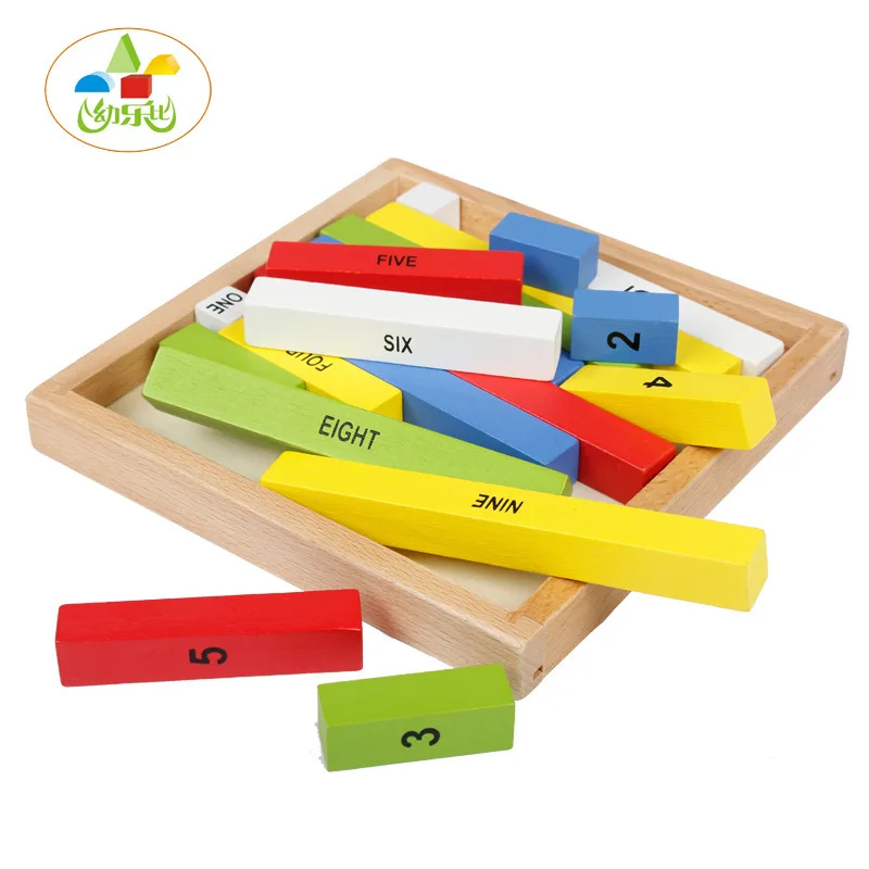 Montessori Mathematics Teaching Aids Children'S Educational Assembling Building Blocks Baby Brain Computing Toy