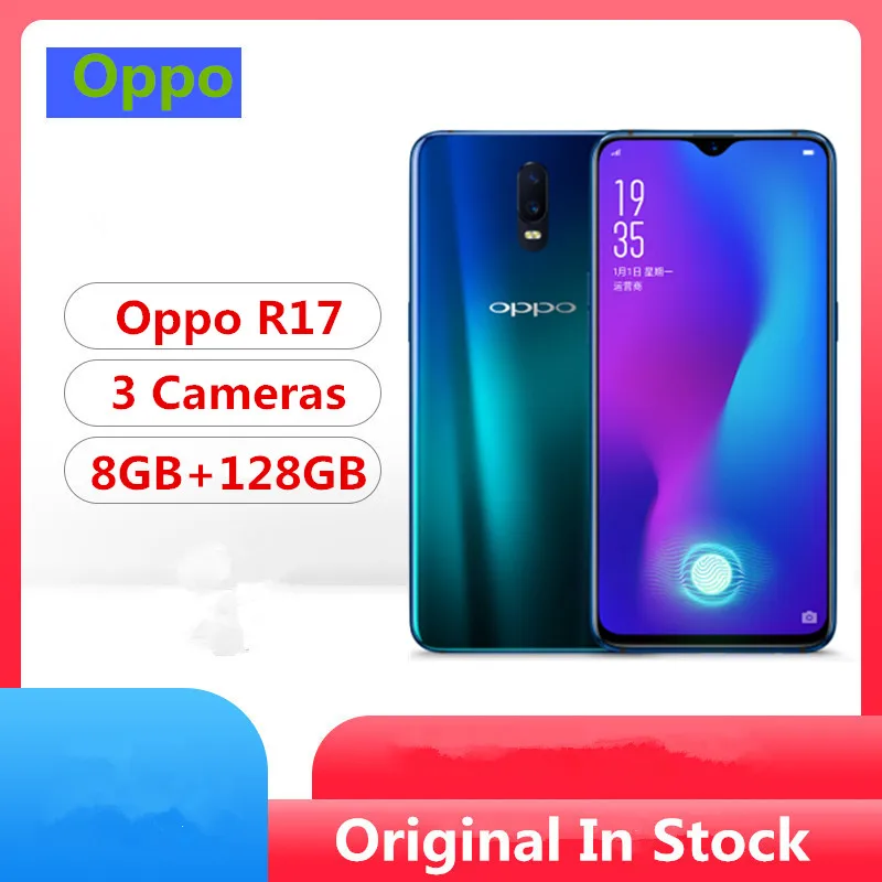 Мобильный телефон Oppo R17 4G LTE Snapdragon 670 Android 8 1 Amoled экран 6 4 дюйма 2340 х1080 ГБ ОЗУ 128 Гб ПЗУ