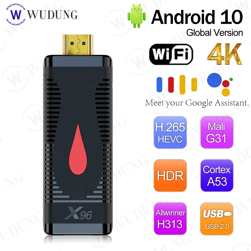 TV Stick Android 10.0 X96 S400 TV Stick Android X96S400 Allwinner H313 Quad  Core 4K 60fps 2.4G WIFI 2GB 16GB TV Dongle VS X96S - AliExpress